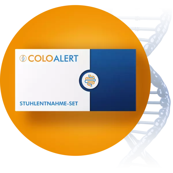 ColoAlert Verpackung mit DNA Helix 